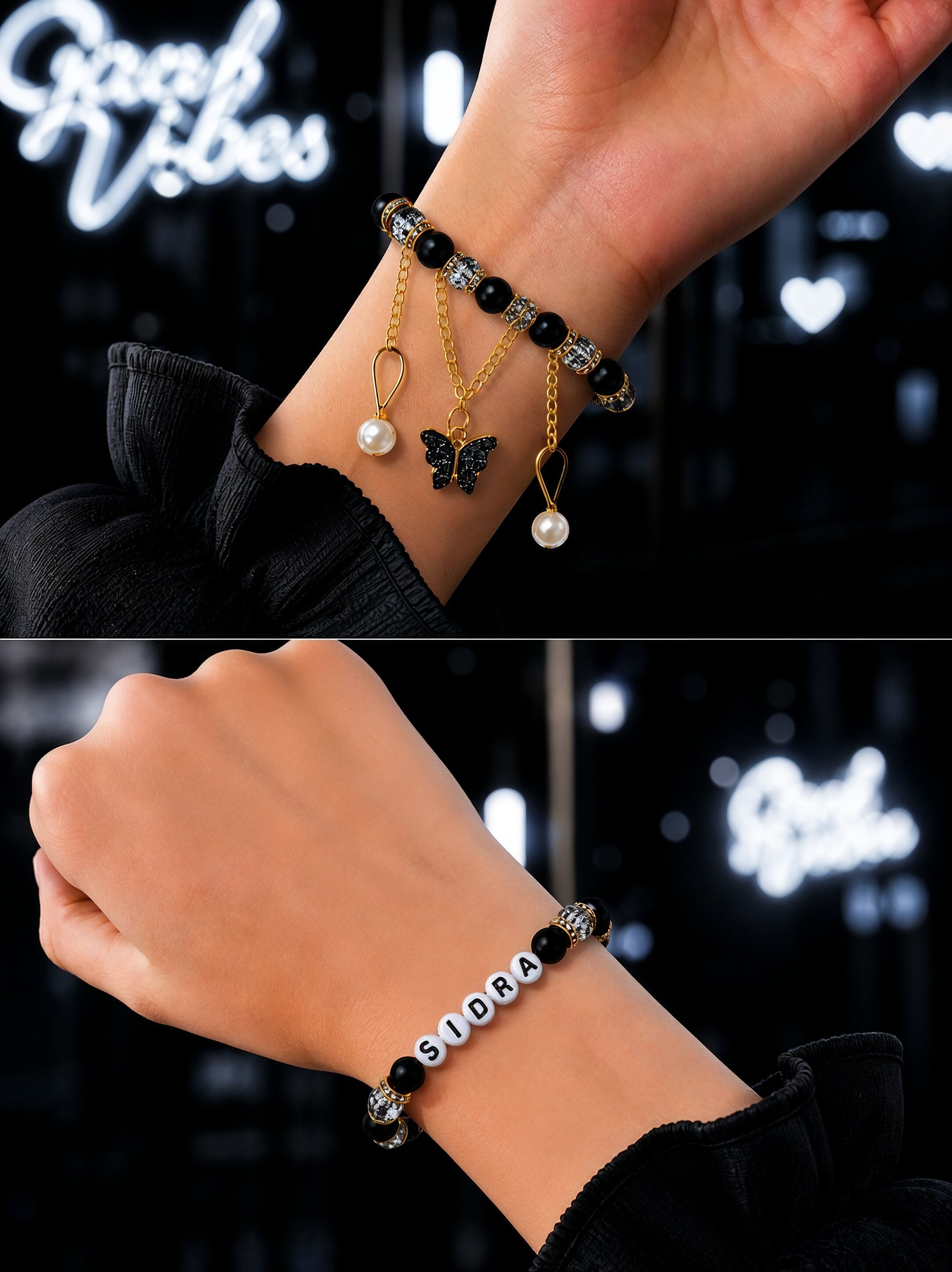 Butterfly Custom Name Bracelet | Buy 1 Get 1 Free | Free Delivery Free Packing