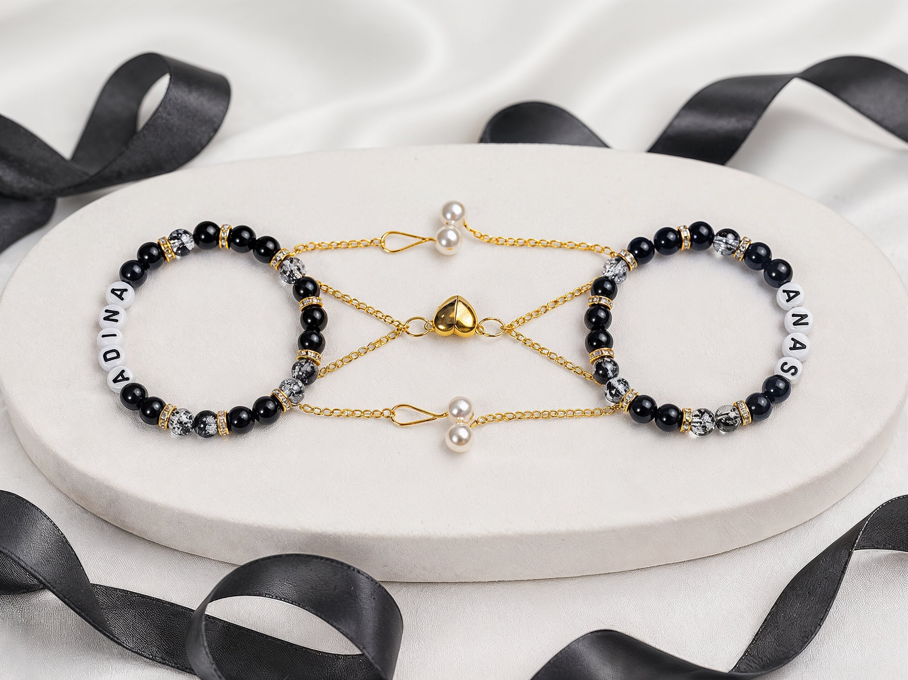 Heart Custom Name Bracelet | Buy 1 Get 1 Free | Free Delivery Free Gift Packaging